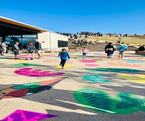 So many colorful places to run around! Photo by the author