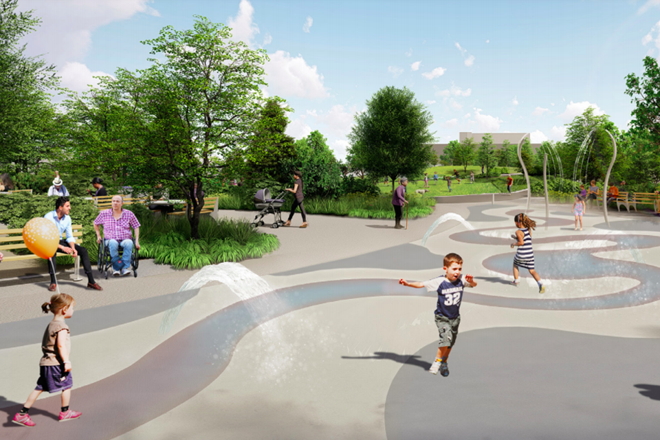 Rendering of 50 Kent sprayground