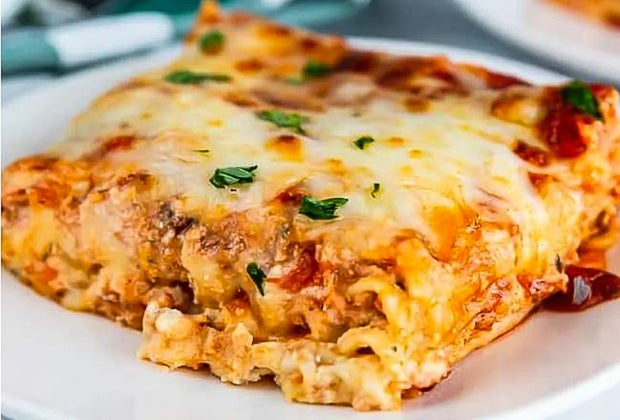 Red lentil lasagna