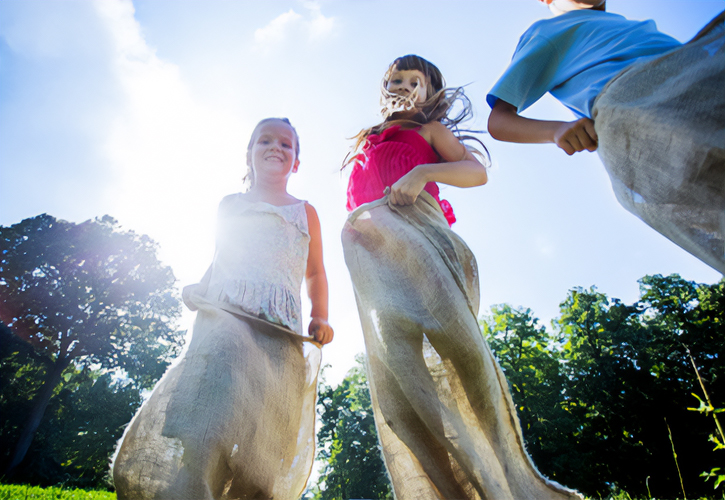 Brain Breaks for Kids: potato sack race