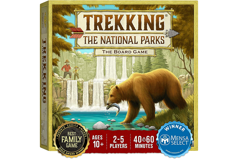 Trekking The National Parks is a Best Board Games for Family Game Night