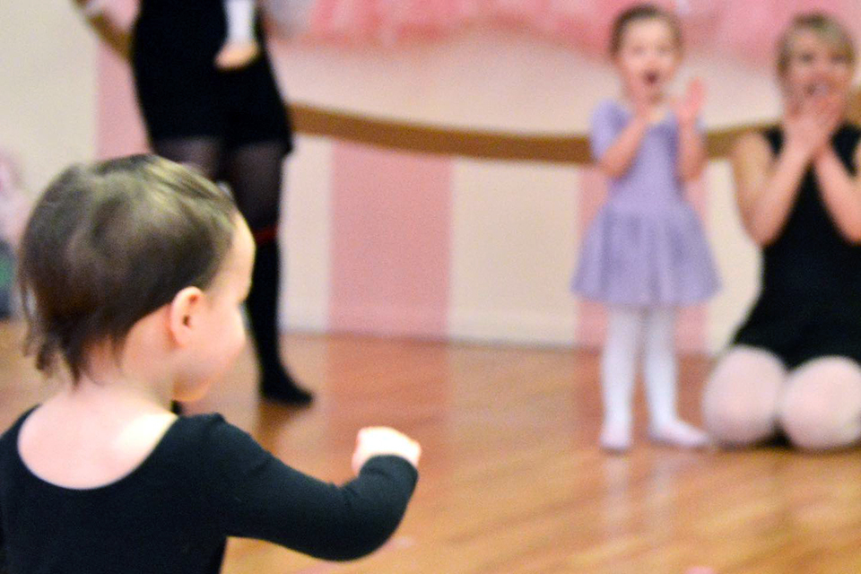 A Fairy Tale Ballet toddlers doing ballet class