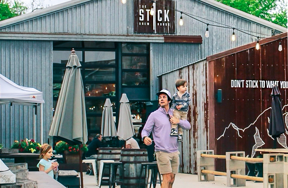 Houston's Walking Stick Brewing Company has plenty of outdoor space. Photo courtesy of the Walking Stick Brewing Company