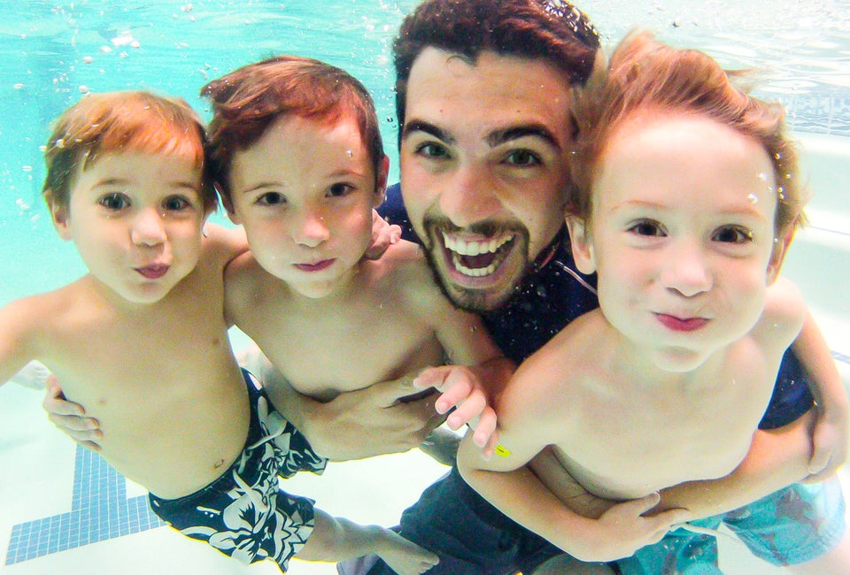 Dive in! The water is always fine. Photo courtesy of the Academy Swim Club