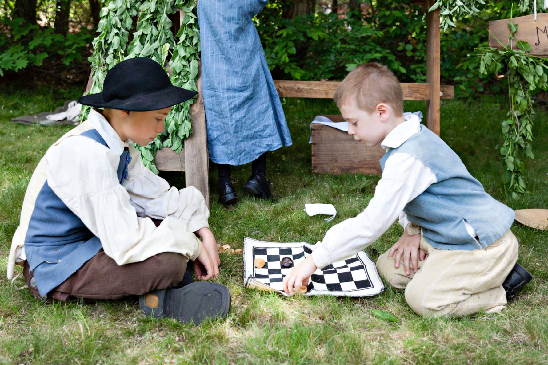 Before there were video games, checkers was all the rage. Have some old time fun at Liberty Pole Day. Photo courtesy of Alden House