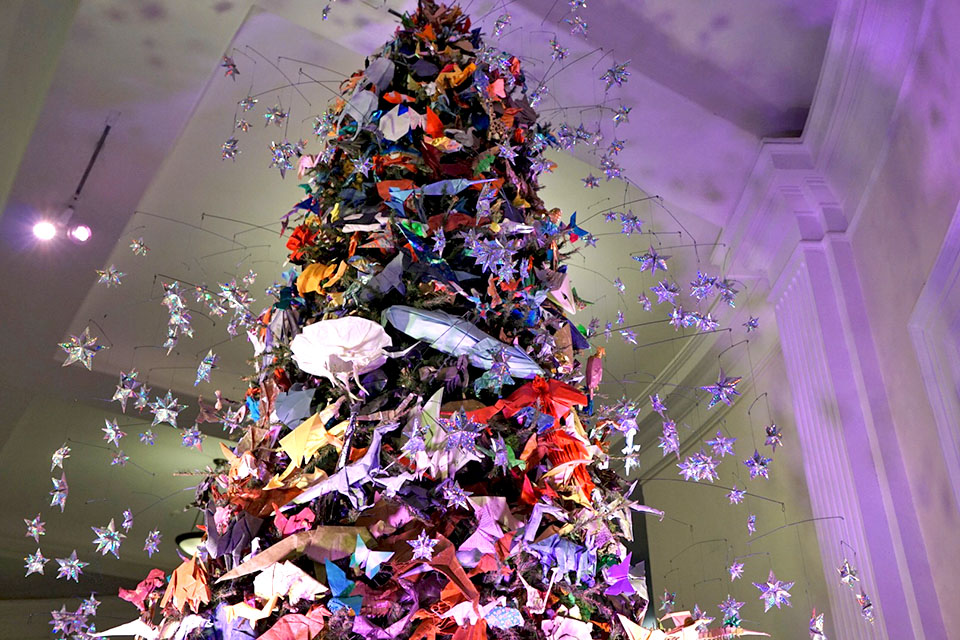 Holiday activities in NYC: AMNH Origami Tree