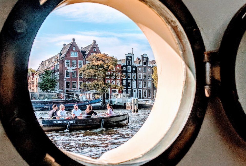 Stay on one of the many houseboats available as Amsterdam hotels.