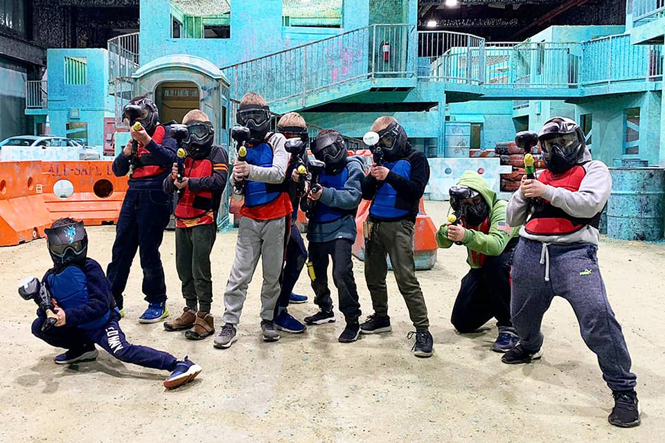 The Area 53 paintball arena offers plenty of real-life props and hiding places. 