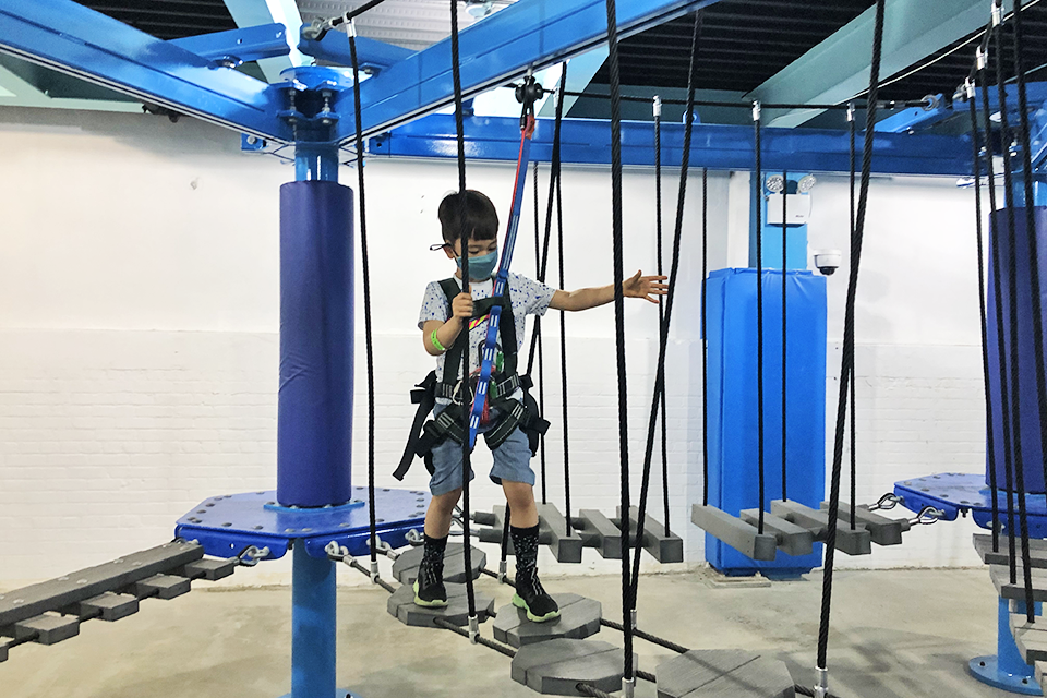 Area 53's ropes course indoor places to beat summer's heat