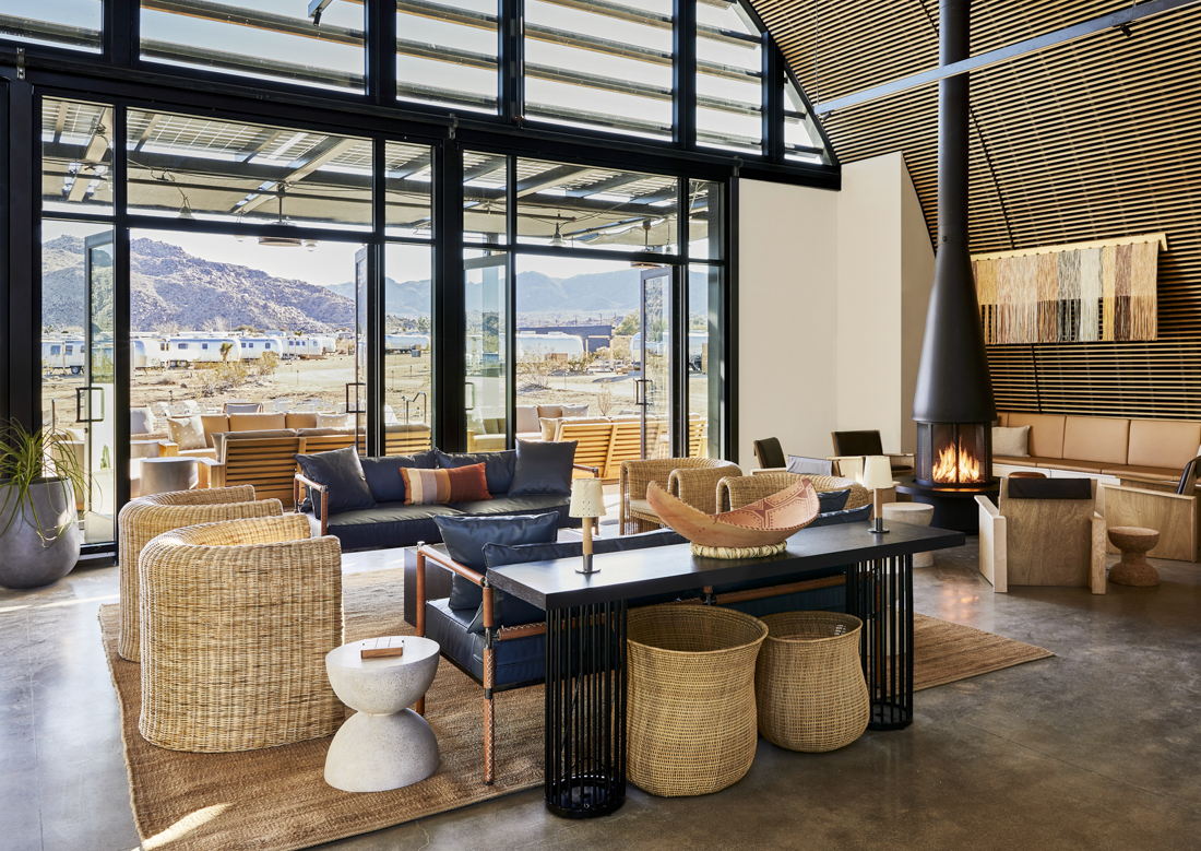 The New AutoCamp Joshua Tree: Shared spaces are inviting.