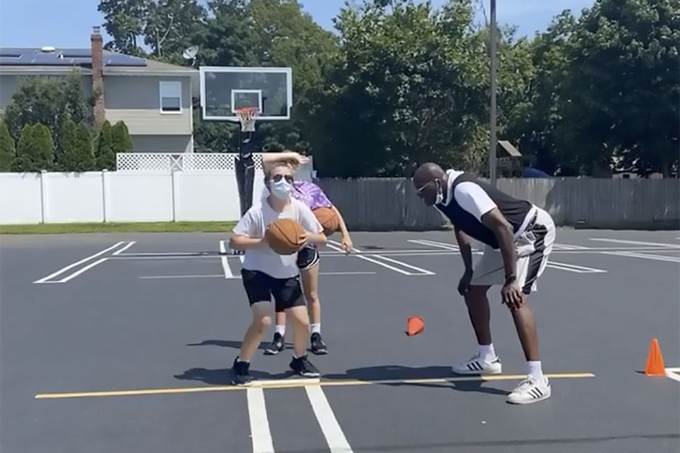 All In One Athletics Basketball Camp offers outdoor sessions for kids. Photo courtesy of the camp