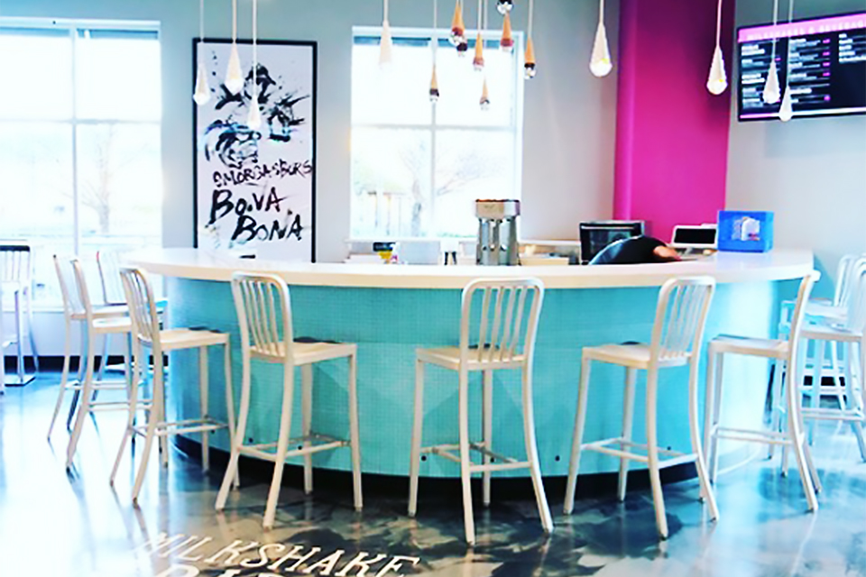 Bona Bona Ice Cream, interior Westchester birthday party