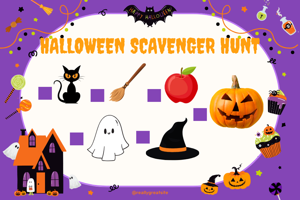 Halloween Scavenger Hunt for Toddlers