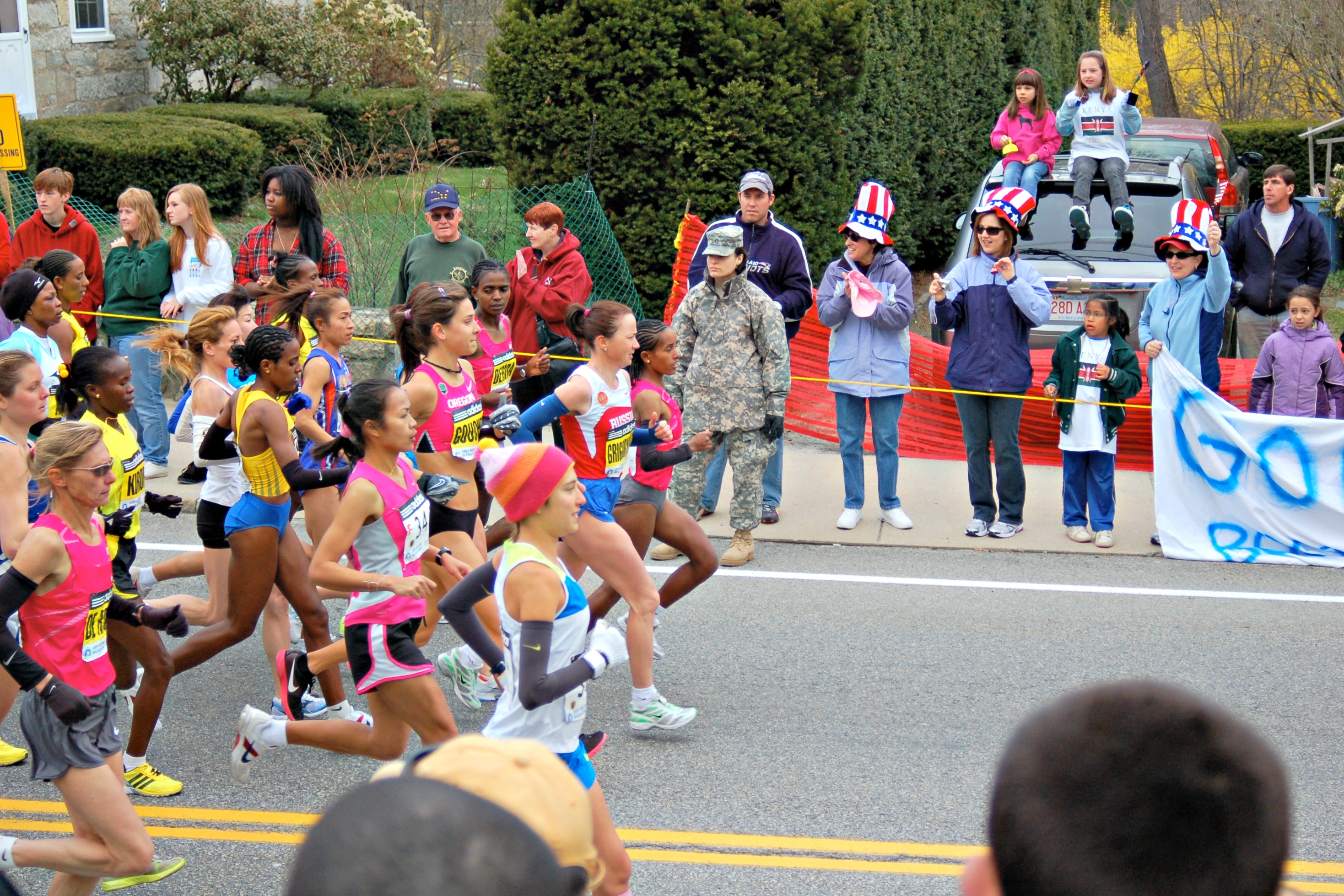 Viewing in Hopkinton, where it all begins. Photo by Susanna Bolle/Flickr  