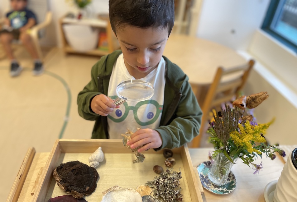 Battery Park Montessori students discover and interact with materials designed to encourage understanding and mastery. Photo courtesy of Battery Park Montessori