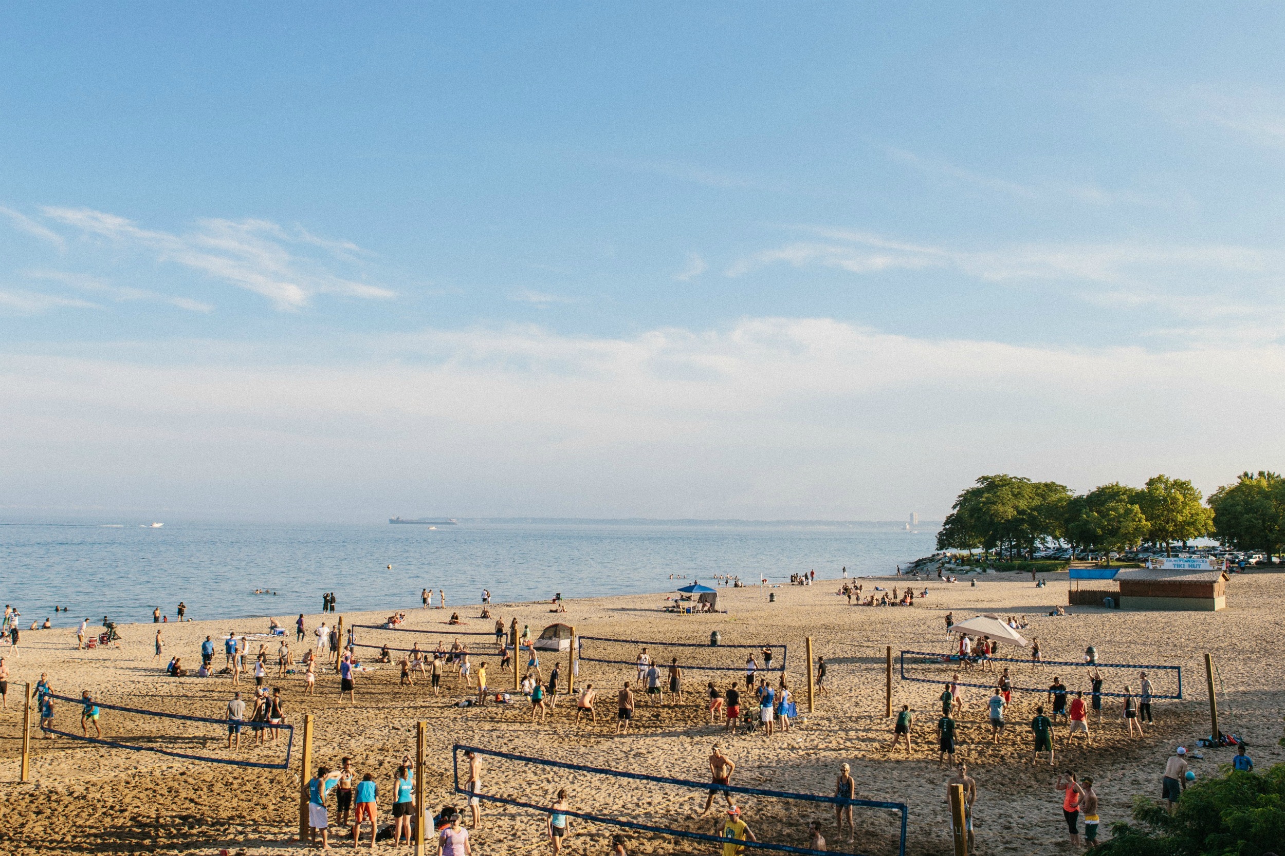 Enjoy lakeside swimming, sports, and more at Bradford Beach. Photo courtesy of Visit Milwaukee
