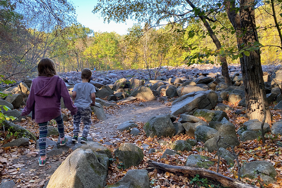 Make your own music on rocks at Ringing Rocks Park. Photo by Rose Gordon Sala