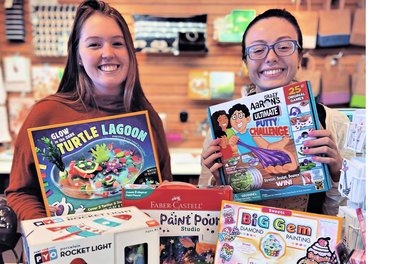 Grab a game or craft kit from Buttonwood Books and Toys.