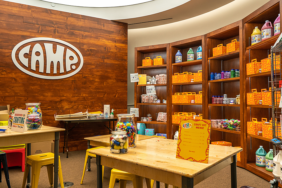 Craft supplies at CAMP Garden State Plaza