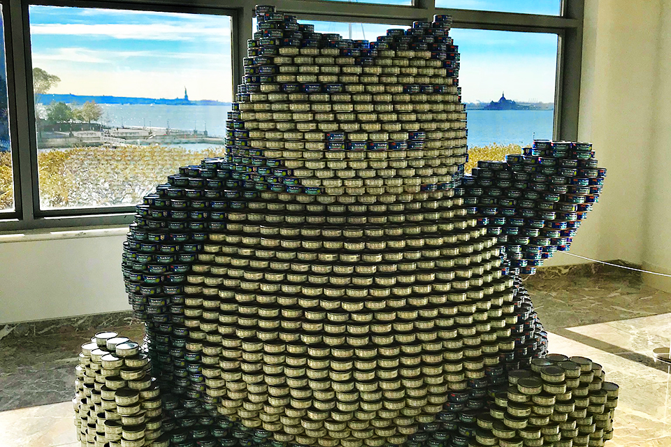 Come out to see Canstruction at Brookfield Place. Photo by Janet Bloom