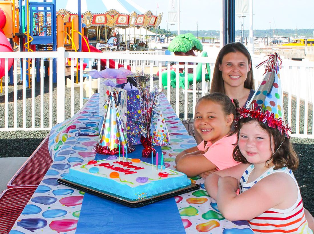 The carousel and playground at National Harbor are lots of fun for kids' birthday parties. Photo courtesy of Spirit Park 