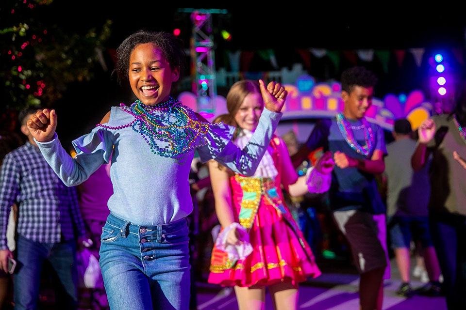 Experience the Spectacle of Color Parade at Grand Carnivale, Carowinds' newest celebration. Photo courtesy of Carowinds.