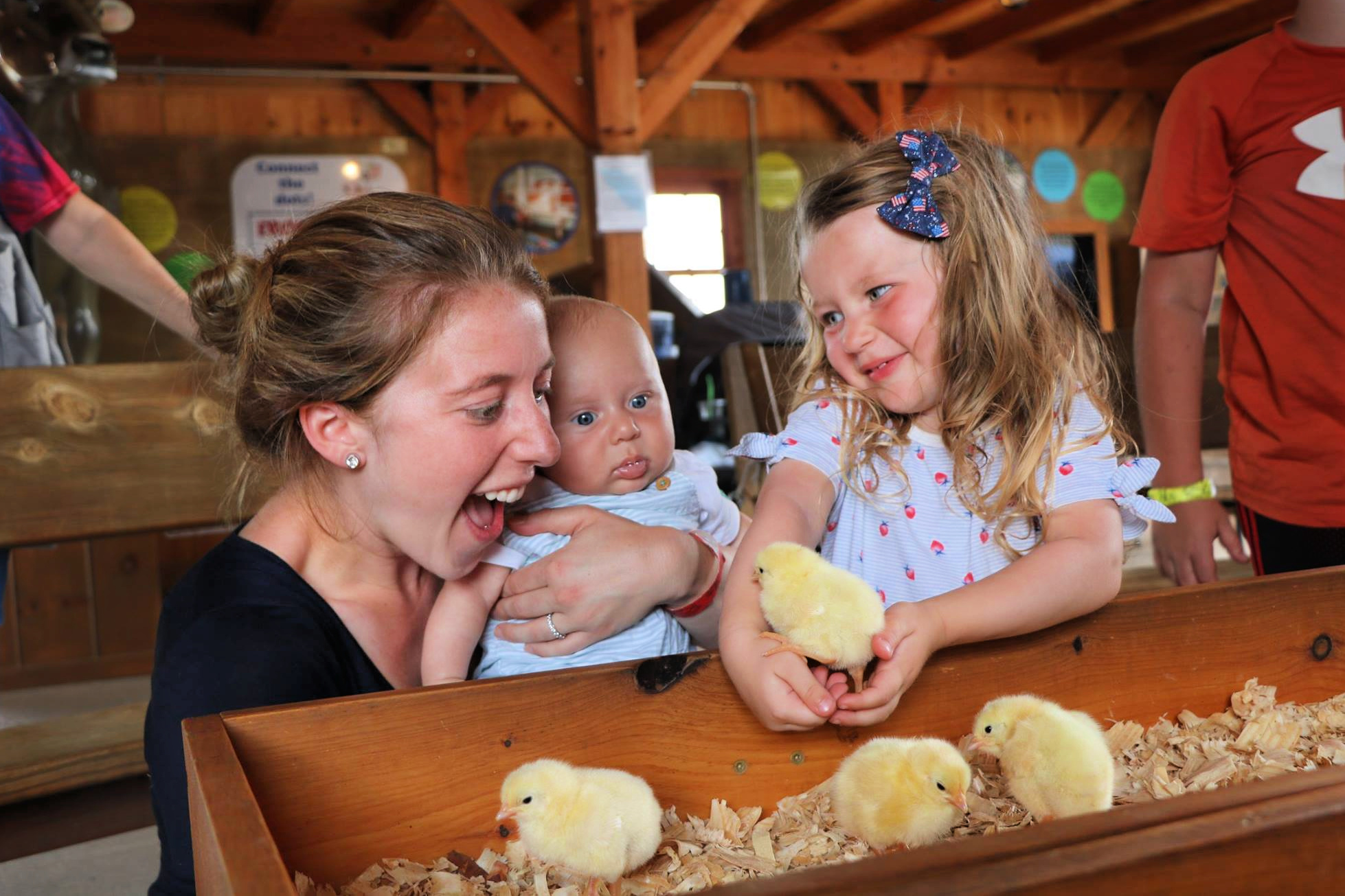 Kids can hang with the barnyard animals at Cherry Crest Adventure Farm. Photo courtesy the farm