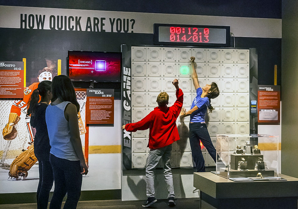 Test your mind! Photo courtesy of the Chicago Sports Museum