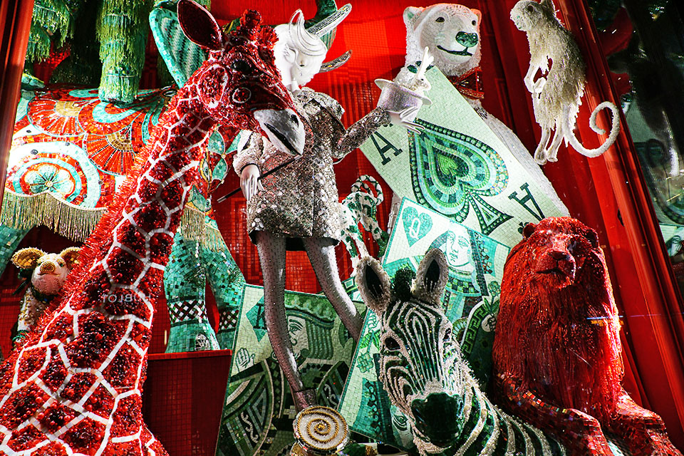 Christmas window displays in NYC: Bergdorf Goodman