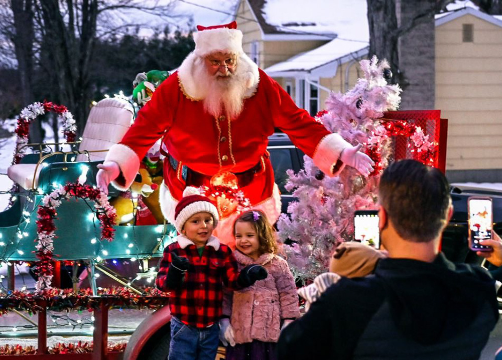 Pictures with Santa make for incredible memories. Photo courtesy of Connecticut Public, Facebook
