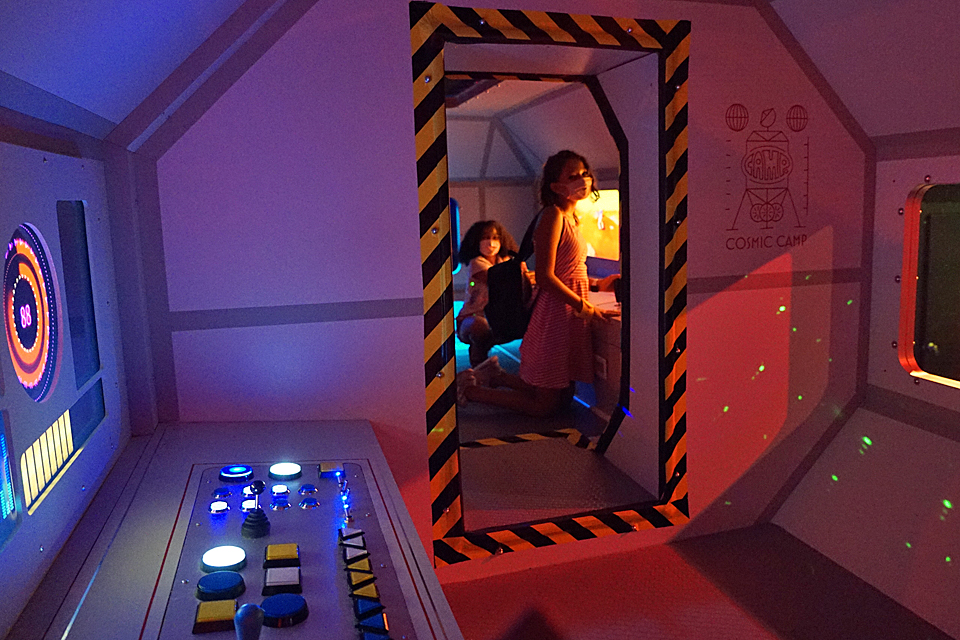 Interior of the space station at Cosmic CAMP