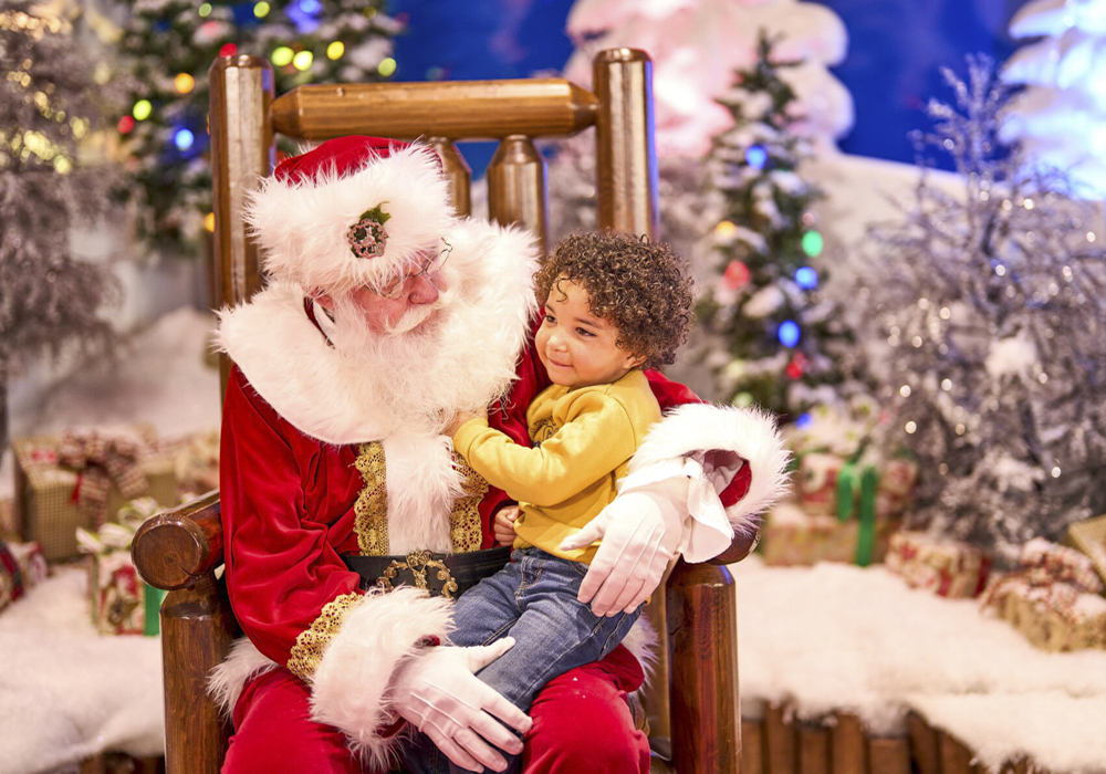 Connecticut is full of happiness, joy, and free Christmas and holiday activities in 2025, like Santa at Cabela's Wonderland. Photo courtesy of Bass pro Shops