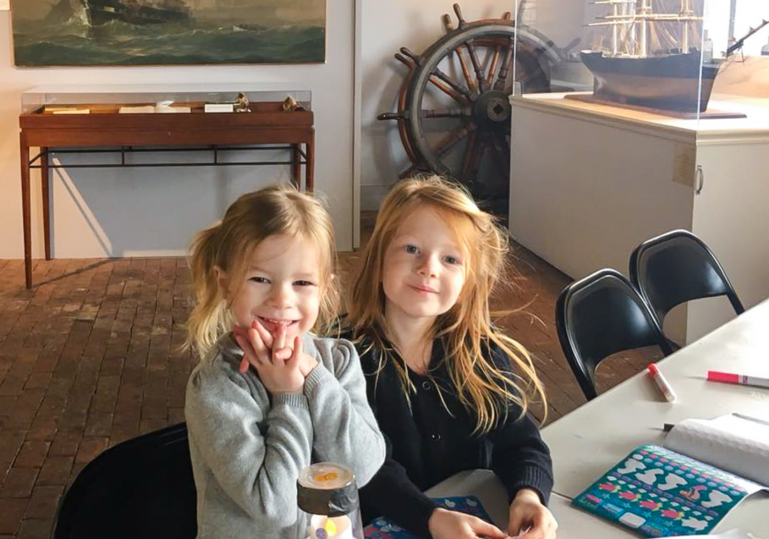 Photo of girls at Newburyport museum- Budget weekend getaways