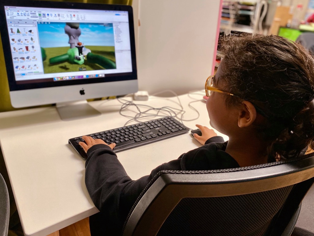 Coding classes for kids means learning while still enjoying screentime! Photo courtesy of Digital Dragon