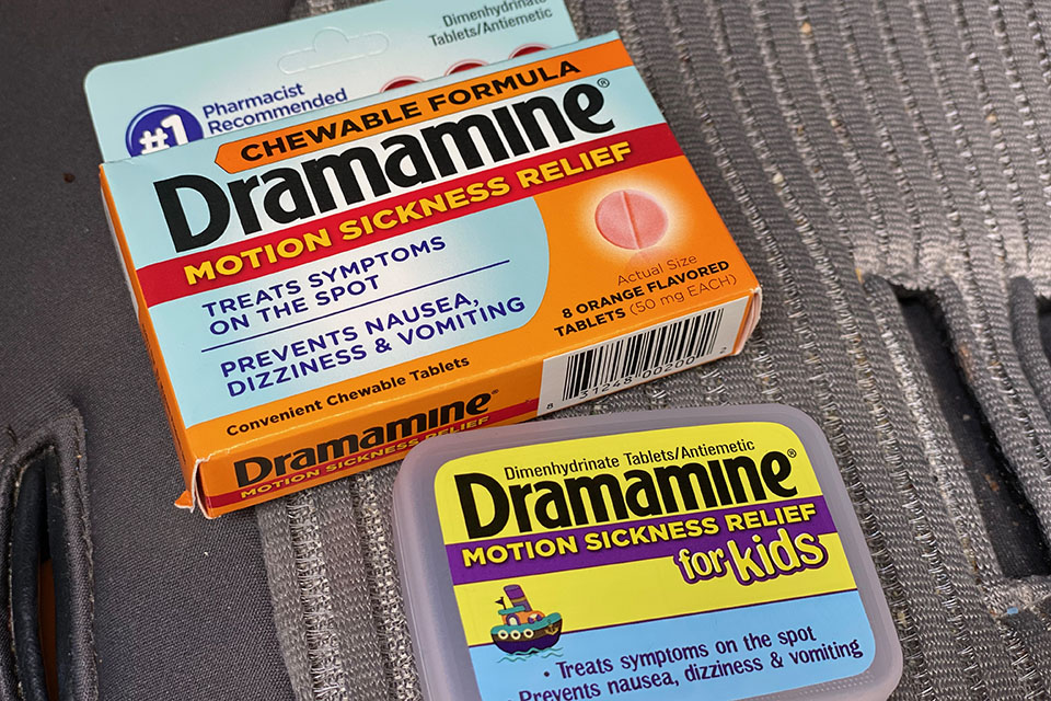 product shot of dramamine