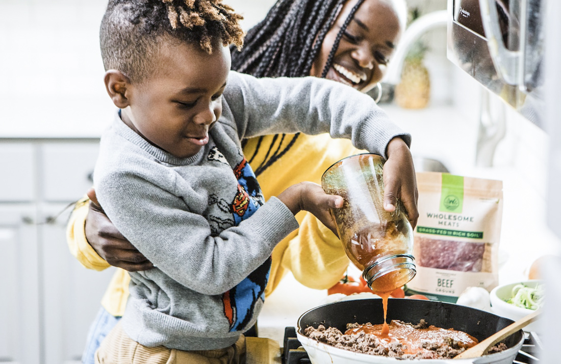 One top tip is getting kids involved from the planning stage, and they'll want to help cook! Photo by Brooke Lark, via Pexels