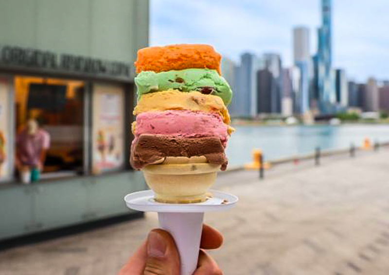 Navy Pier: ice cream