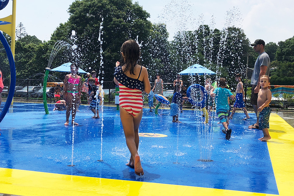 The spray park is sure to thrill kids young and old.