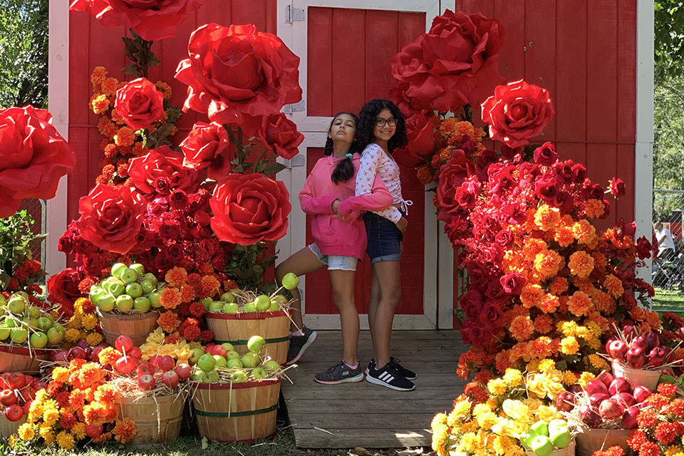 The grounds of the Queens County Farm Museum provide a backdrop for the stunning floral displays of The Fall Escape
