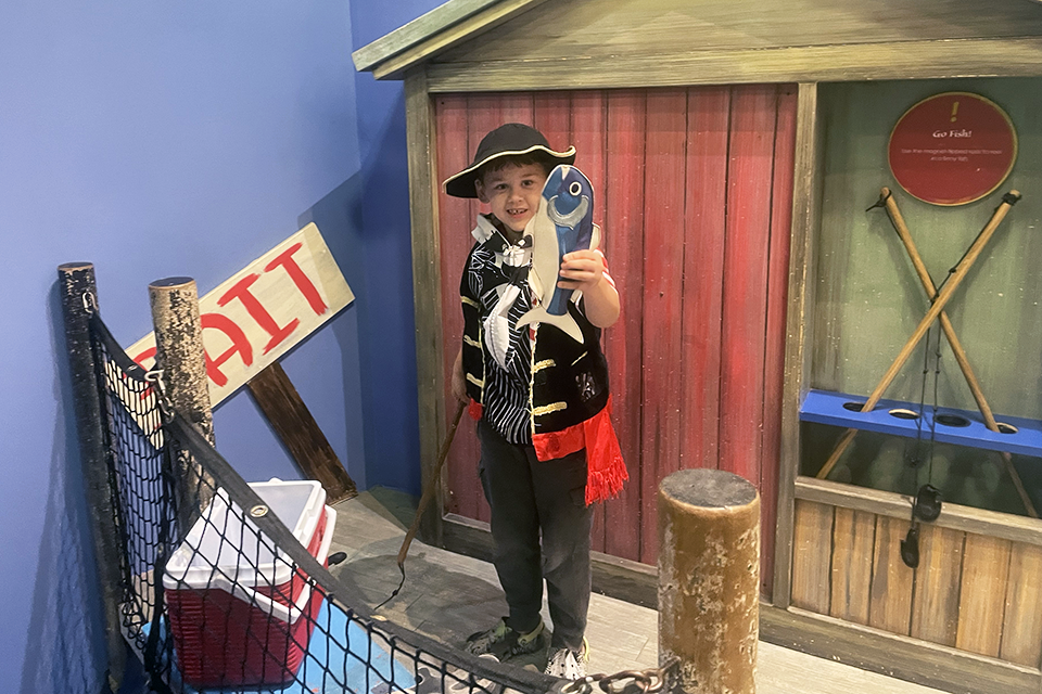 Reel in a big one at the Children's Museum of the East End's fishing spot.