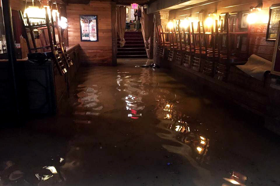 Water levels rose more than 3 feet in Port Jefferson during the September 25 storm.