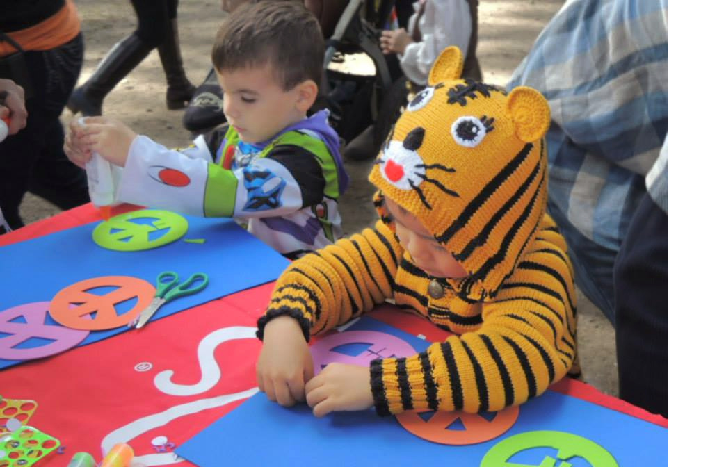 Kids get crafty at Zoo Howl. Photo courtesy of Franklin Park Zoo