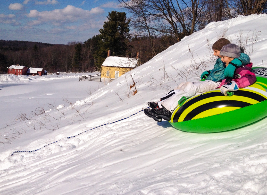 There is fun to be had on Christmas Day 2025 in Boston! Snowtubing at Fruitlands, photo courtesy of the Massachusetts Office of Tourism.