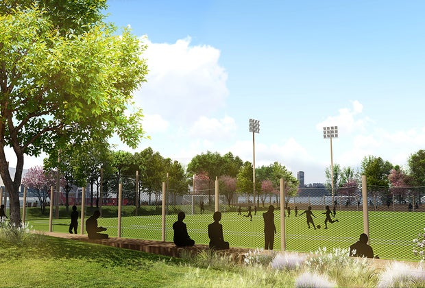 Gansevoort Peninsula ballfield