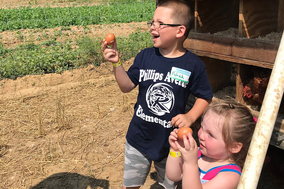 Explore the wonders of nature at Little Farmer Explorers at Garden of Eve Organic Farm. Photo courtesy of the farm