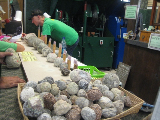 Image of geodes at Discovery Depot at Nature's Place in CT.