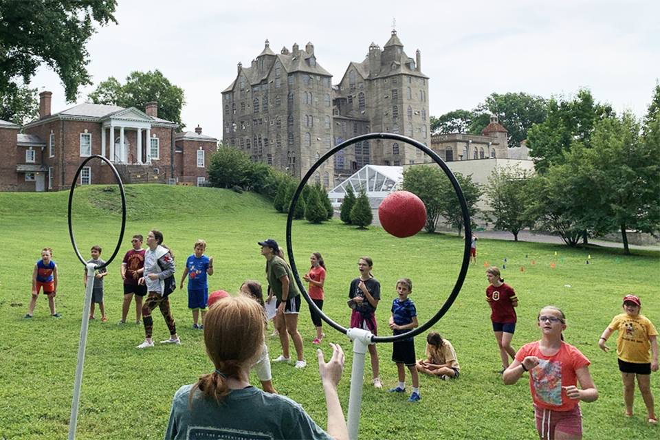 Harry Potter Fan Vacation Ideas in the US: Mercer Museum staff for the Wizarding Academy Summer Camp