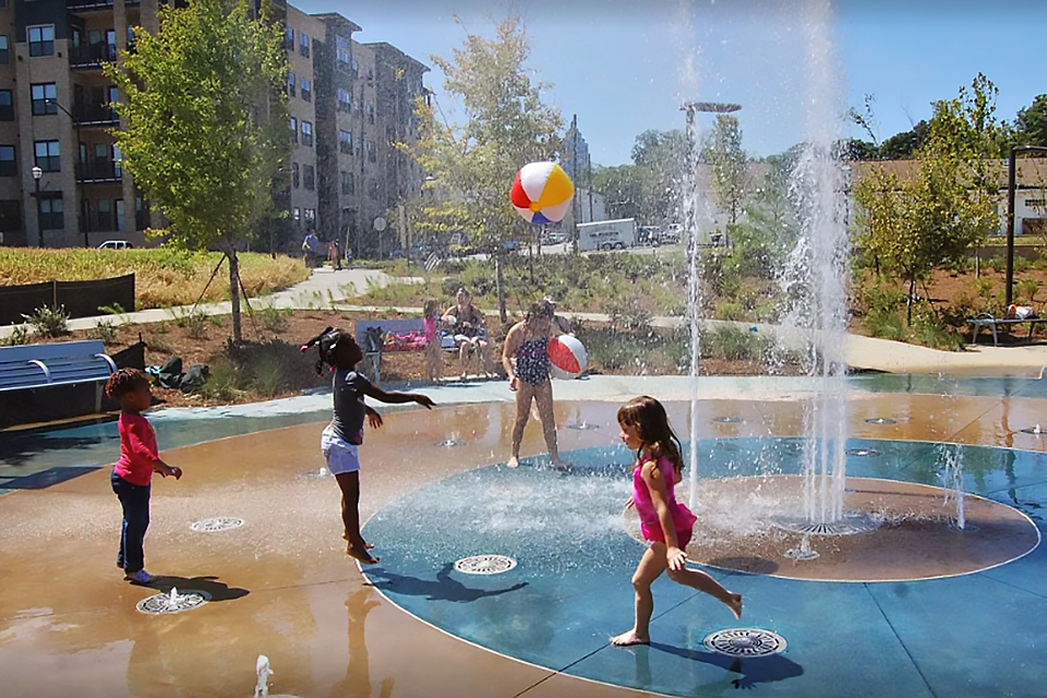 100 Fun Things To Do in Atlanta with Kids Before They Grow Up:Historic Fourth Ward Park Sprayground