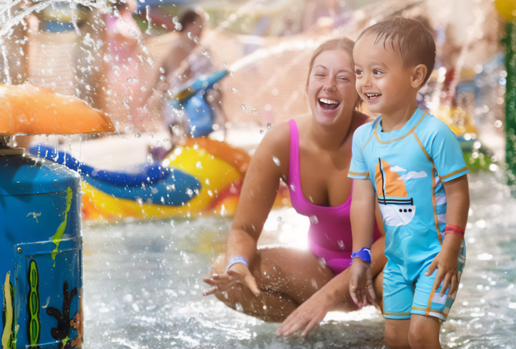 Host a party at a Houston indoor water park. Photo courtesy of Great Wolf Lodge