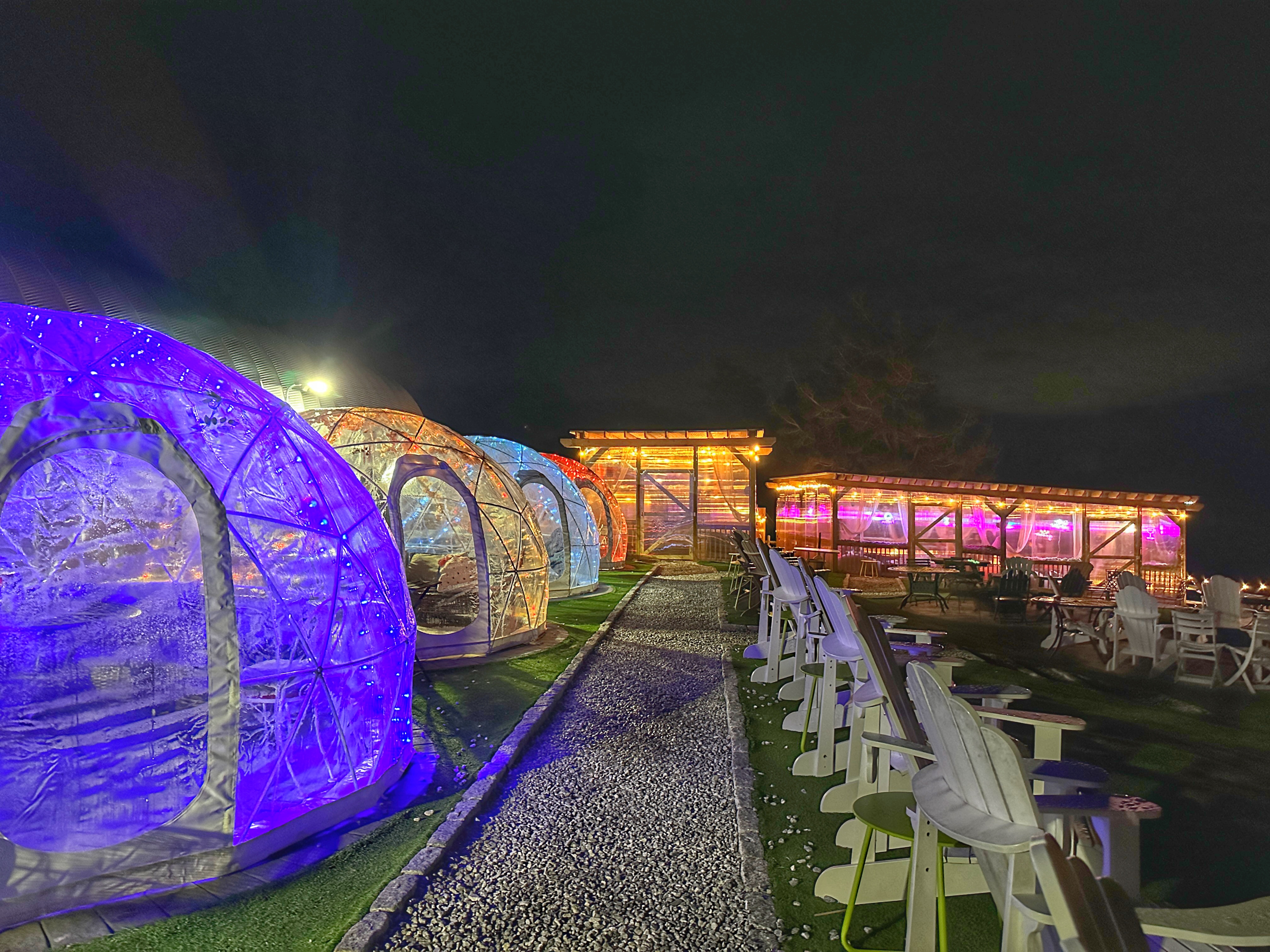 Have a magical restaurant  experience this winter with the top spots for Igloo dining in Connecticut. Photo courtesy of Aquila's Nest Vineyards